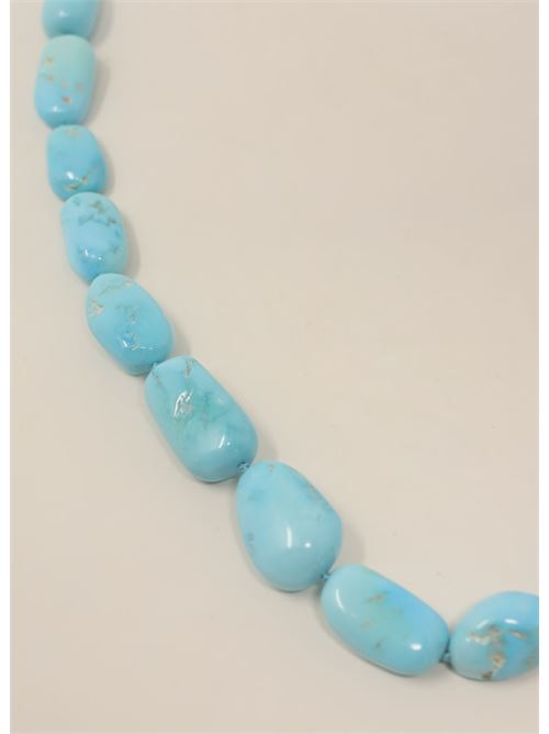 necklace with authentic natural turquoise stones Don Alfonso Gioielli | AI338TURCHESE